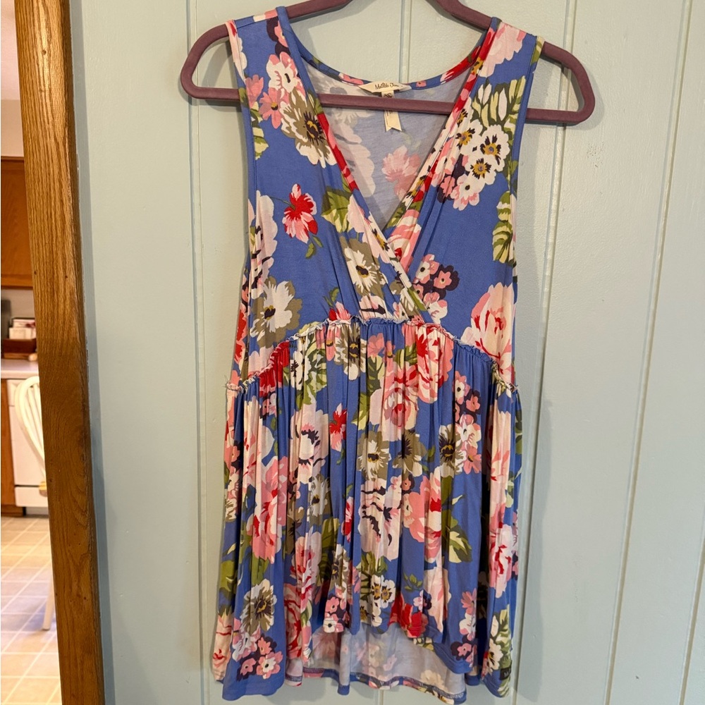 Matilda Jane Floral Sleeveless Top size medium
